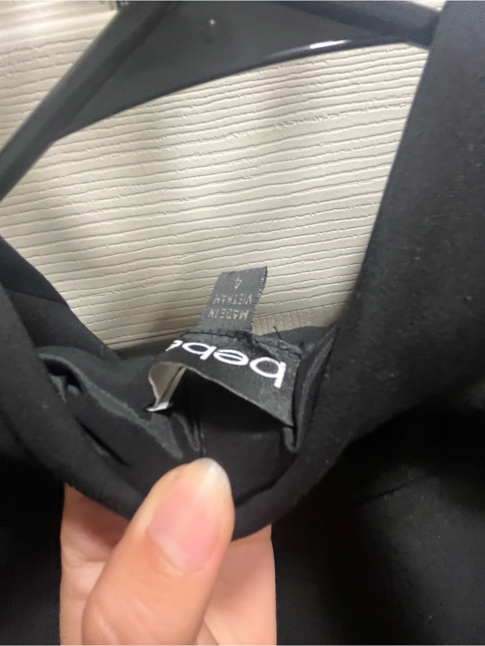 bebe Black Jacket with Branded Neck Tag